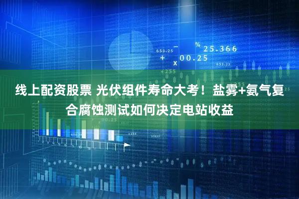 线上配资股票 光伏组件寿命大考！盐雾+氨气复合腐蚀测试如何决定电站收益