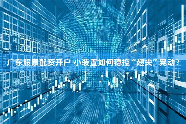 广东股票配资开户 小装置如何稳控“翅尖”晃动？